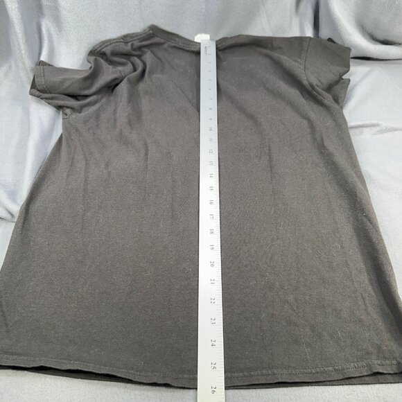 Vintage Delta Pro Weight Mens Size Large Tee Shirt Skeleton Surfer Graphic Black - Picture 13 of 13